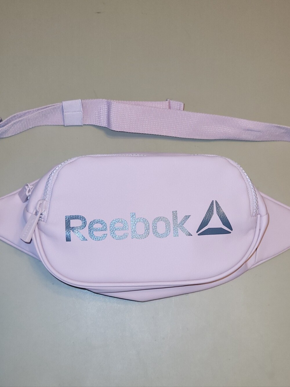 NWOT - Reebok Light Pink Fanny Pack with Silver Logo